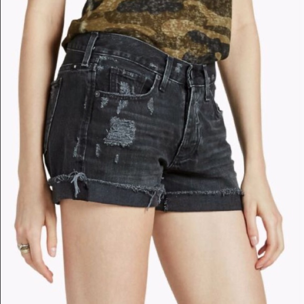 Lucky Brand black denim shorts